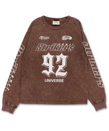 SPINNS | 短丈ロングスリーブTシャツ/レーシングロゴ/ロンT/ショート丈(Tシャツ/カットソー)