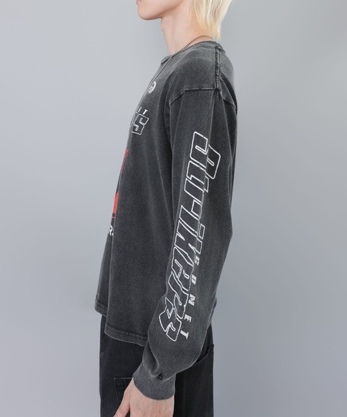 SPINNS(スピンズ)の「短丈ロングスリーブTシャツ/レーシングロゴ/ロンT/ショート丈(Tシャツ/カットソー・メンズ・ホワイト/ブラック系その他/ピンク系その他/ブラウン系その他・ONESIZE)」の15枚目の写真