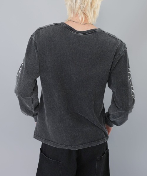 SPINNS(スピンズ)の「短丈ロングスリーブTシャツ/レーシングロゴ/ロンT/ショート丈(Tシャツ/カットソー・メンズ・ホワイト/ブラック系その他/ピンク系その他/ブラウン系その他・ONESIZE)」の16枚目の写真