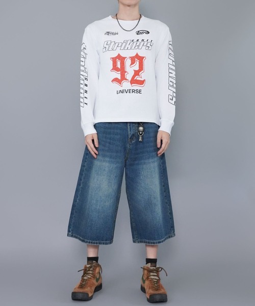 SPINNS(スピンズ)の「短丈ロングスリーブTシャツ/レーシングロゴ/ロンT/ショート丈(Tシャツ/カットソー・メンズ・ホワイト/ブラック系その他/ピンク系その他/ブラウン系その他・ONESIZE)」の17枚目の写真