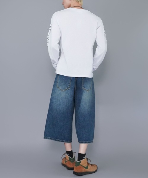 SPINNS(スピンズ)の「短丈ロングスリーブTシャツ/レーシングロゴ/ロンT/ショート丈(Tシャツ/カットソー・メンズ・ホワイト/ブラック系その他/ピンク系その他/ブラウン系その他・ONESIZE)」の7枚目の写真