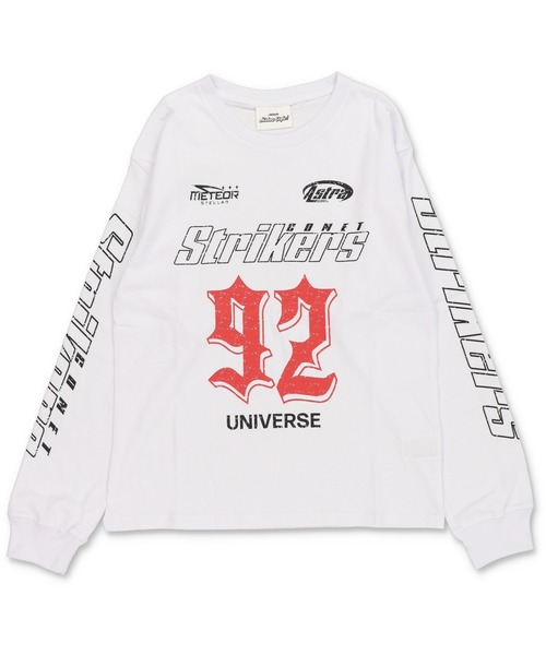 SPINNS(スピンズ)の「短丈ロングスリーブTシャツ/レーシングロゴ/ロンT/ショート丈(Tシャツ/カットソー・メンズ・ホワイト/ブラック系その他/ピンク系その他/ブラウン系その他・ONESIZE)」の19枚目の写真