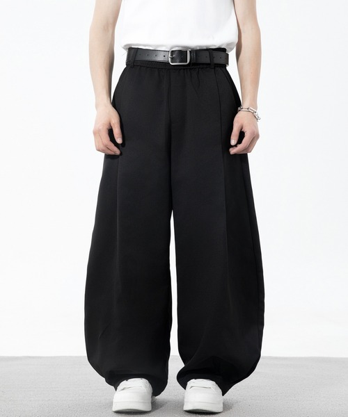 ANILA ワイドバギー バルーン バレル スラックス（スラックス