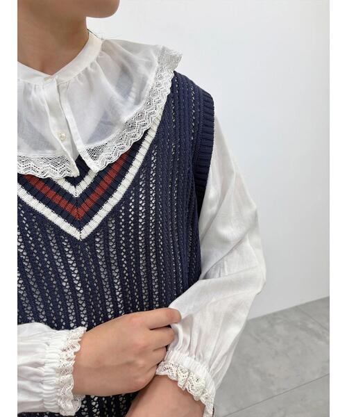 SM2（エスエムツー）の「ライン入りベスト（ベスト・レディース・ネイビー/グリーン/クリーム・F）」の15枚目の写真