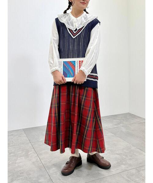 SM2（エスエムツー）の「ライン入りベスト（ベスト・レディース・ネイビー/グリーン/クリーム・F）」の17枚目の写真