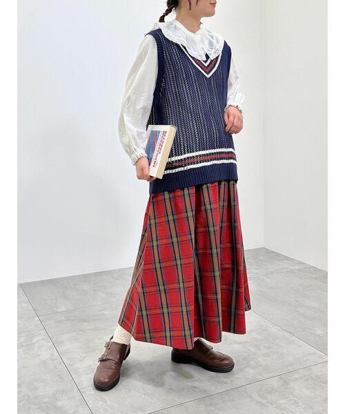 SM2（エスエムツー）の「ライン入りベスト（ベスト・レディース・ネイビー/グリーン/クリーム・F）」の18枚目の写真