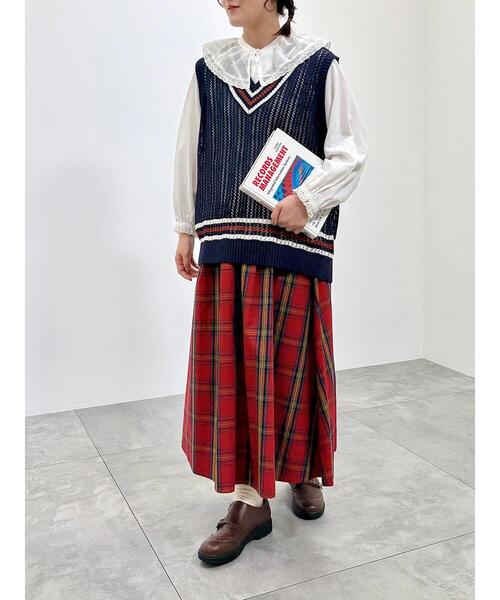 SM2（エスエムツー）の「ライン入りベスト（ベスト・レディース・ネイビー/グリーン/クリーム・F）」の19枚目の写真