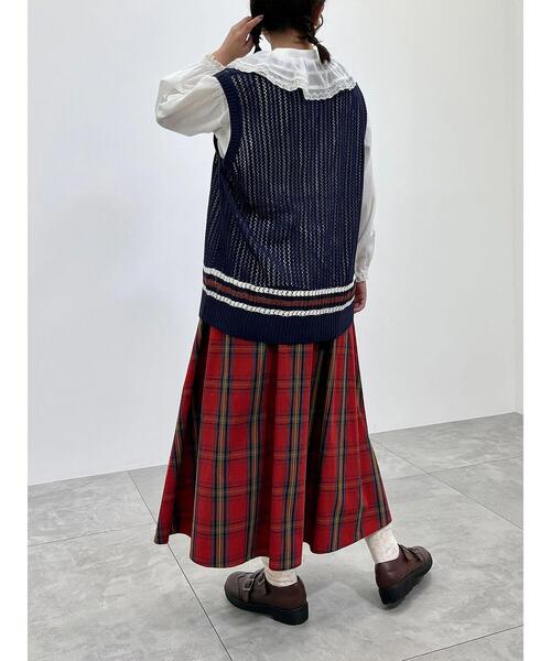 SM2（エスエムツー）の「ライン入りベスト（ベスト・レディース・ネイビー/グリーン/クリーム・F）」の22枚目の写真