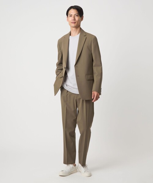 green label relaxing（グリーンレーベルリラクシング）の「A+ PERTEX UNLIMITED リラックス イージー 1プリーツ スラックス -ストレッチ-（スラックス・メンズ・ブラック/ブラウン系・M/L/S/XL）」の3枚目の写真