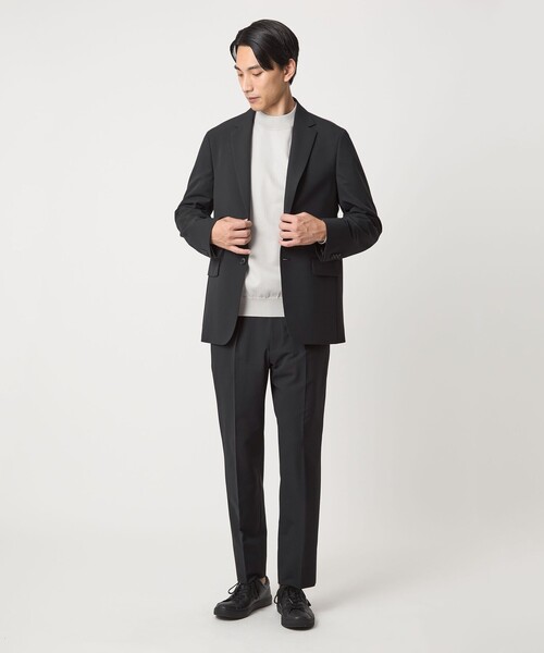 green label relaxing（グリーンレーベルリラクシング）の「A+ PERTEX UNLIMITED リラックス イージー 1プリーツ スラックス -ストレッチ-（スラックス・メンズ・ブラック/ブラウン系・M/L/S/XL）」の4枚目の写真