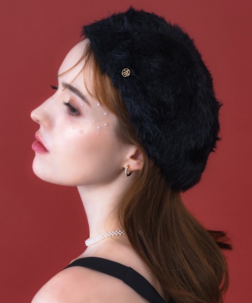 muku（ムク）の「BERET / FUR（ハンチング/ベレー帽・レディース・ブラック/ブラウン・FREE）」の14枚目の写真