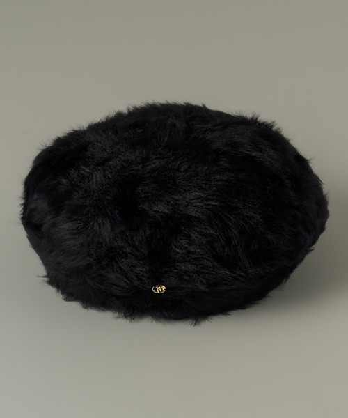 muku（ムク）の「BERET / FUR（ハンチング/ベレー帽・レディース・ブラック/ブラウン・FREE）」の15枚目の写真