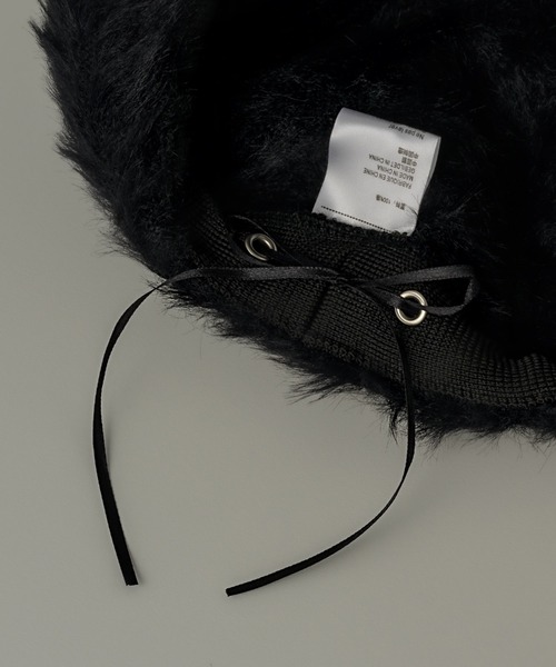 muku（ムク）の「BERET / FUR（ハンチング/ベレー帽・レディース・ブラック/ブラウン・FREE）」の19枚目の写真