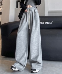 ドロスト付きリラックスワイドパンツ