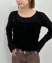 archives | ベロアシャーリングビスチェ×リブニットプルオーバーＳＥＴ(アンサンブル)