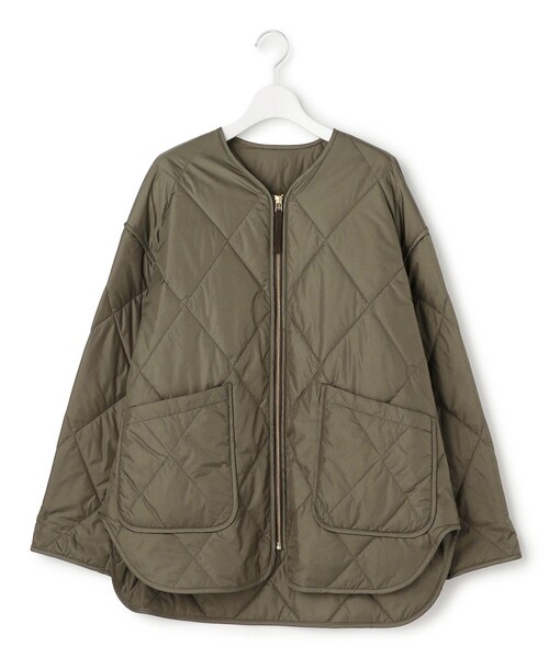 23区 L（ニジュウサンクオオキイサイズ）の「【SLOW/一部店舗限定】中綿 パデットアウター（その他アウター・レディース・ブラック系/カーキ系・46/44）」の7枚目の写真