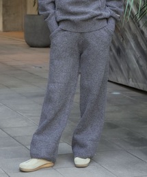 BILLABONG レディース KNIT LONG PANTS ロングパンツ 【2025年秋冬モデル】 @autumn /ビラボンセットアップ対応ウエストゴムニットワイドパンツ