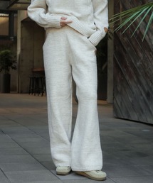 BILLABONG レディース KNIT LONG PANTS ロングパンツ 【2025年秋冬モデル】 @autumn /ビラボンセットアップ対応ウエストゴムニットワイドパンツ