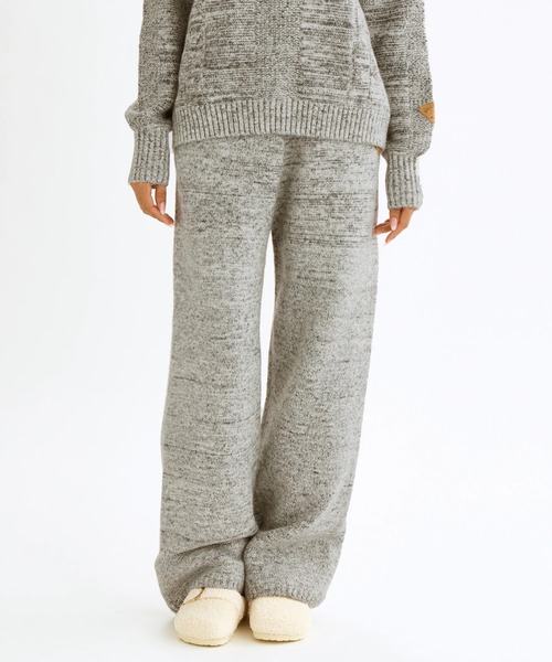 BILLABONG(ビラボン)の「BILLABONG レディース KNIT LONG PANTS ロングパンツ 【2025年秋冬モデル】 @autumn /ビラボンセットアップ対応ウエストゴムニットワイドパンツ(その他パンツ・レディース・アイボリー/スミクロ・MEDIUM/LARGE)」の17枚目の写真