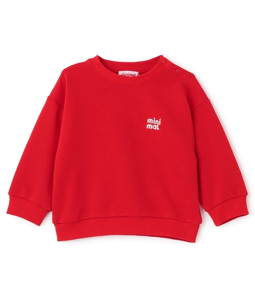 minimal（ミニマル）の「ワンポイント裏毛プルオーバー（スウェット・キッズ・ブラック/オレンジ/トップグレー/ブルー/ピンク/レッド・120cm/130cm/140cm/90cm/110cm/100cm）」の14枚目の写真