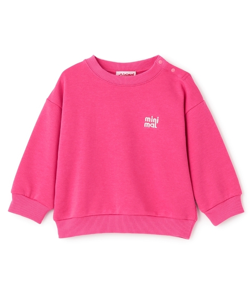 minimal（ミニマル）の「ワンポイント裏毛プルオーバー（スウェット・キッズ・ブラック/オレンジ/トップグレー/ブルー/ピンク/レッド・120cm/130cm/140cm/90cm/110cm/100cm）」の15枚目の写真