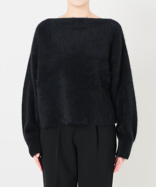 VERMEIL par iena(ヴェルメイユパーイエナ)の「FOX 70 Blend Knit(ニット/セーター・レディース・ライトグレー/ブラック・FREE)」の11枚目の写真