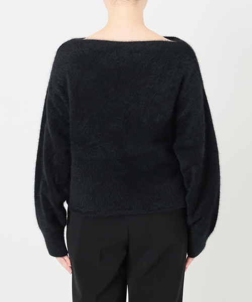 VERMEIL par iena(ヴェルメイユパーイエナ)の「FOX 70 Blend Knit(ニット/セーター・レディース・ライトグレー/ブラック・FREE)」の9枚目の写真