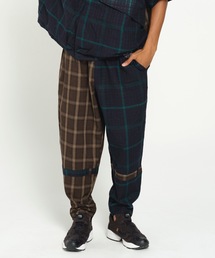 MIX CHECK BONTAGE PANTS