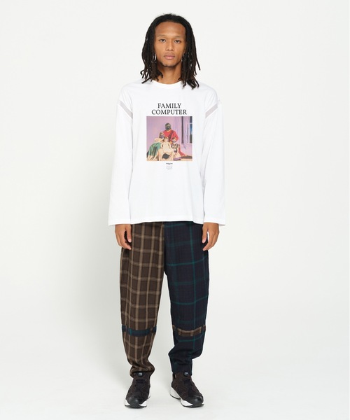 STOF（ストフ）の「MIX CHECK BONTAGE PANTS（その他パンツ・メンズ・レッド/ブラック・S/M）」の3枚目の写真