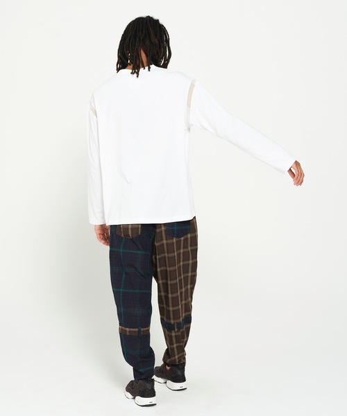 STOF（ストフ）の「MIX CHECK BONTAGE PANTS（その他パンツ・メンズ・レッド/ブラック・S/M）」の4枚目の写真