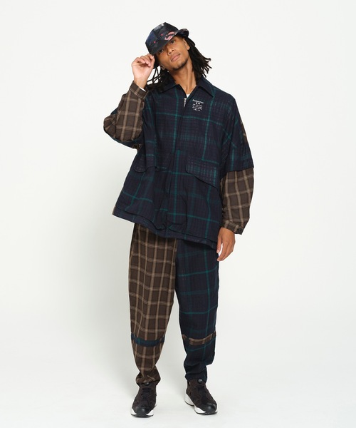 STOF（ストフ）の「MIX CHECK BONTAGE PANTS（その他パンツ・メンズ・レッド/ブラック・S/M）」の5枚目の写真