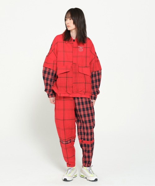 STOF（ストフ）の「MIX CHECK BONTAGE PANTS（その他パンツ・メンズ・レッド/ブラック・S/M）」の10枚目の写真