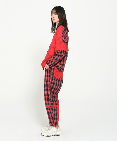STOF（ストフ）の「MIX CHECK BONTAGE PANTS（その他パンツ・メンズ・レッド/ブラック・S/M）」の11枚目の写真