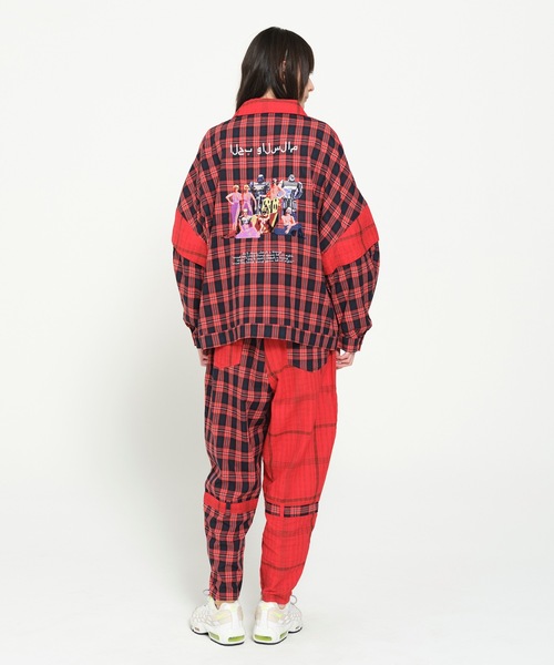 STOF（ストフ）の「MIX CHECK BONTAGE PANTS（その他パンツ・メンズ・レッド/ブラック・S/M）」の12枚目の写真