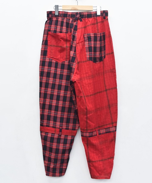 STOF（ストフ）の「MIX CHECK BONTAGE PANTS（その他パンツ・メンズ・レッド/ブラック・S/M）」の19枚目の写真