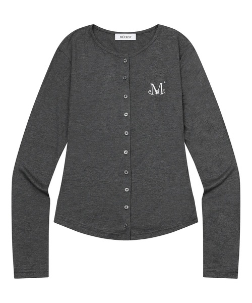 MUCENT（ムセント）の「【日本未発売/WEB限定】MUCENT(ムセント)/スリム フィット ラウンドネック カーディガン/ANZ SLIM FIT R-NECK CARDIGAN（カーディガン/ボレロ・レディース・グレー/チャコールグレー/ブラック/ベージュ/ホワイト・FREE）」の19枚目の写真