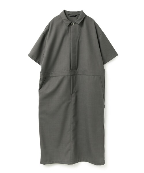 mizuiroind（ミズイロインド）の「mizuiro ind ペインターライクワンピース（ワンピース・レディース・ネイビー/ライトグレー/グレー/ブラック・FREE）」の3枚目の写真