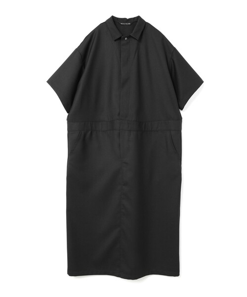 mizuiroind（ミズイロインド）の「mizuiro ind ペインターライクワンピース（ワンピース・レディース・ネイビー/ライトグレー/グレー/ブラック・FREE）」の2枚目の写真