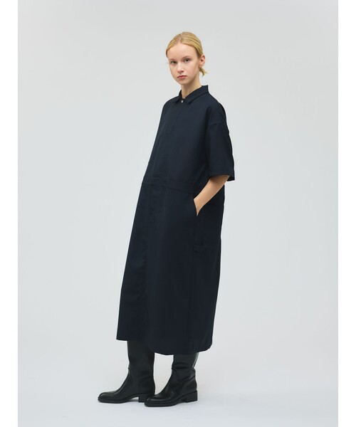 mizuiroind（ミズイロインド）の「mizuiro ind ペインターライクワンピース（ワンピース・レディース・ネイビー/ライトグレー/グレー/ブラック・FREE）」の5枚目の写真