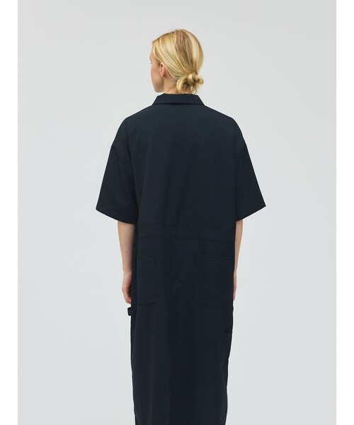 mizuiroind（ミズイロインド）の「mizuiro ind ペインターライクワンピース（ワンピース・レディース・ネイビー/ライトグレー/グレー/ブラック・FREE）」の11枚目の写真