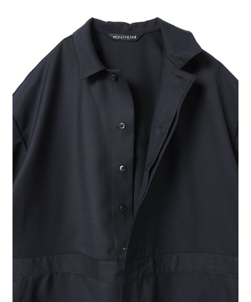 mizuiroind（ミズイロインド）の「mizuiro ind ペインターライクワンピース（ワンピース・レディース・ネイビー/ライトグレー/グレー/ブラック・FREE）」の13枚目の写真