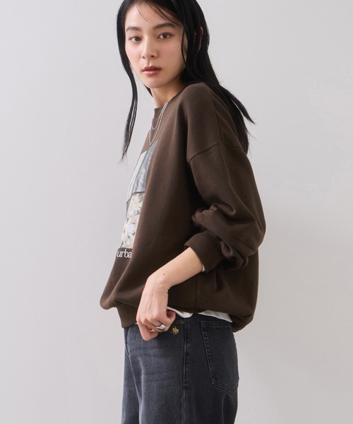 VIS（ビス）の「グラフィックアソートスウェット（スウェット・レディース・ダークブラウン/キナリ/ネイビー・FREE）」の7枚目の写真