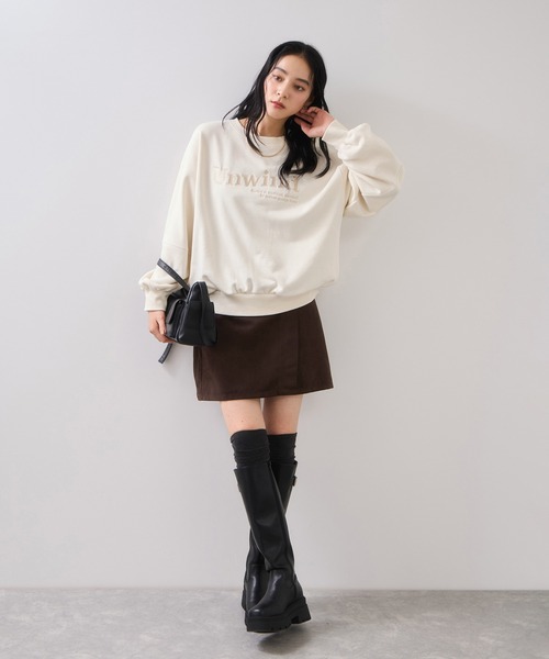 VIS（ビス）の「グラフィックアソートスウェット（スウェット・レディース・ダークブラウン/キナリ/ネイビー・FREE）」の10枚目の写真