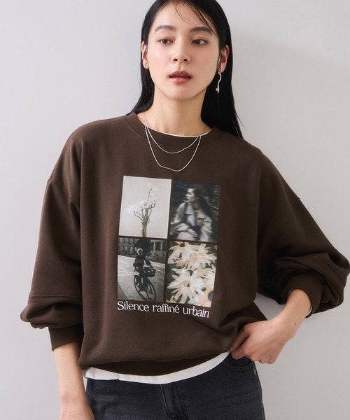 VIS（ビス）の「グラフィックアソートスウェット（スウェット・レディース・ダークブラウン/キナリ/ネイビー・FREE）」の5枚目の写真
