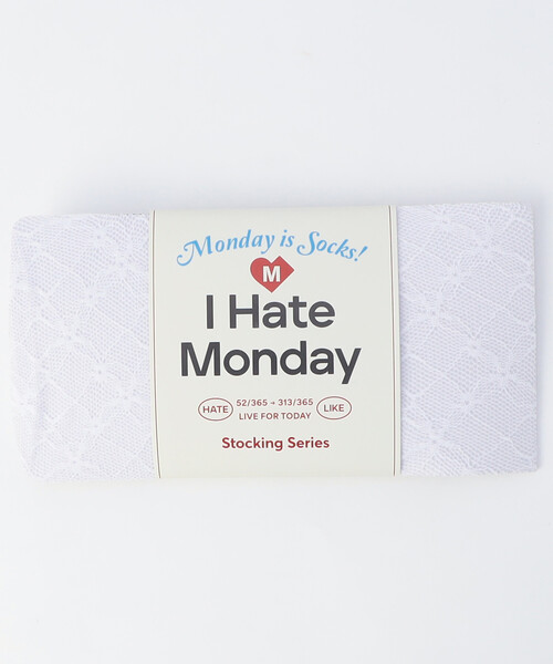 FREAK'S STORE（フリークスストア）の「I HATE MONDAY/アイヘイトマンデー Flower Jacuaed Lace Stocking/フラワージャガードレースストッキング（タイツ/ストッキング・レディース・ブラック/オフホワイト・ONE SIZE）」の11枚目の写真