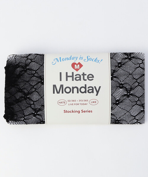 FREAK'S STORE（フリークスストア）の「I HATE MONDAY/アイヘイトマンデー Flower Jacuaed Lace Stocking/フラワージャガードレースストッキング（タイツ/ストッキング・レディース・ブラック/オフホワイト・ONE SIZE）」の12枚目の写真