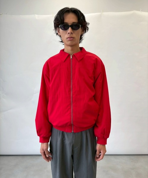 マインデニム　ハリントンジャケット　サイズ2 レッド F17816s.jpg