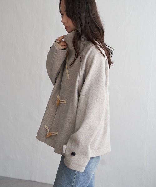 VENCEEXCHANGE（ヴァンスエクスチェンジ）の「メルトンショートダッフル（ダッフルコート・メンズ・グレー系その他/オフホワイト/ブラック・S/M）」の20枚目の写真