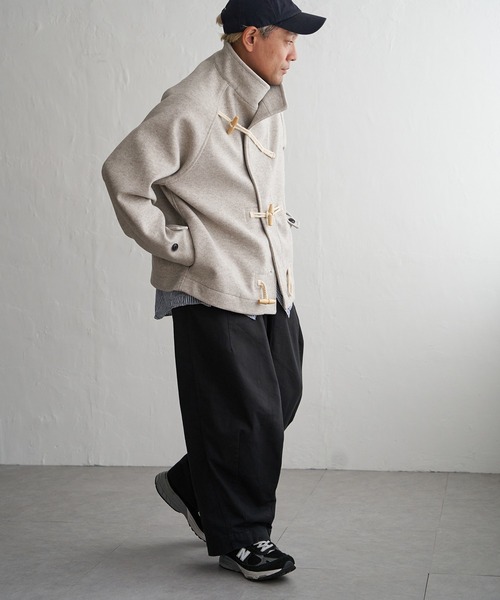 VENCEEXCHANGE（ヴァンスエクスチェンジ）の「メルトンショートダッフル（ダッフルコート・メンズ・グレー系その他/オフホワイト/ブラック・S/M）」の15枚目の写真