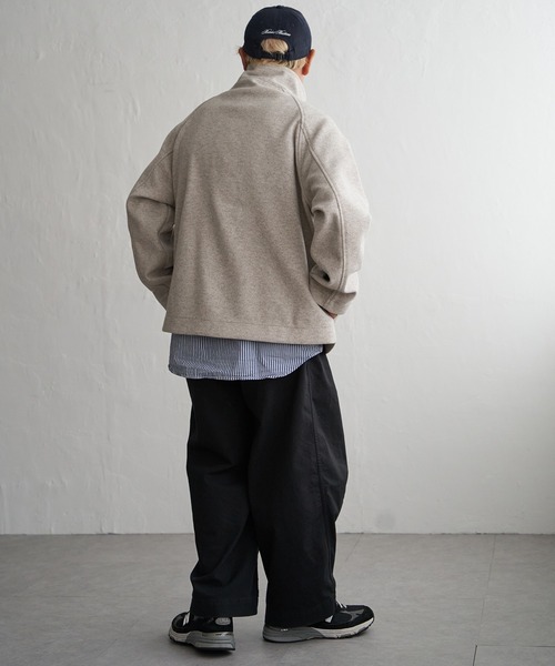 VENCEEXCHANGE（ヴァンスエクスチェンジ）の「メルトンショートダッフル（ダッフルコート・メンズ・グレー系その他/オフホワイト/ブラック・S/M）」の17枚目の写真